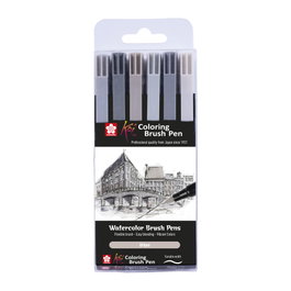 Sakura Koi Coloring Brush Pen set Urban - 6 couleurs